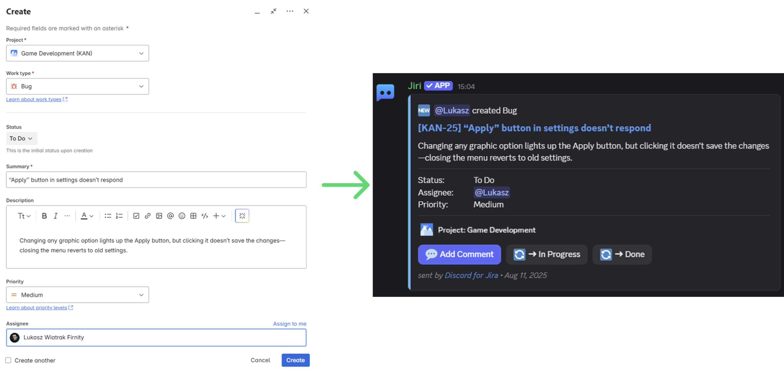 Verify your first notification in Discord
