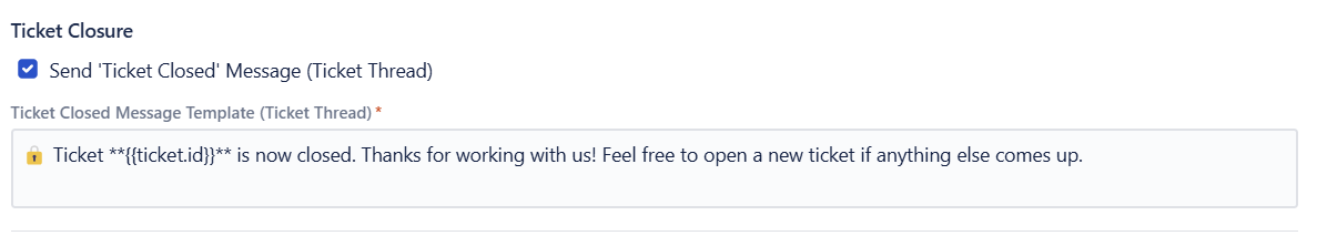 Each notification has a checkbox to enable it and a text area for customization