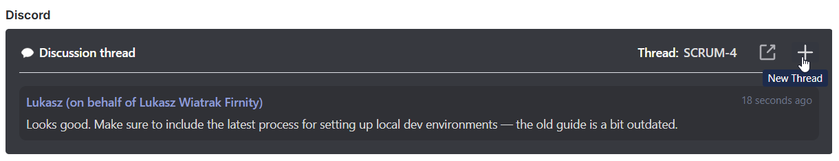Easily create multiple discussion threads