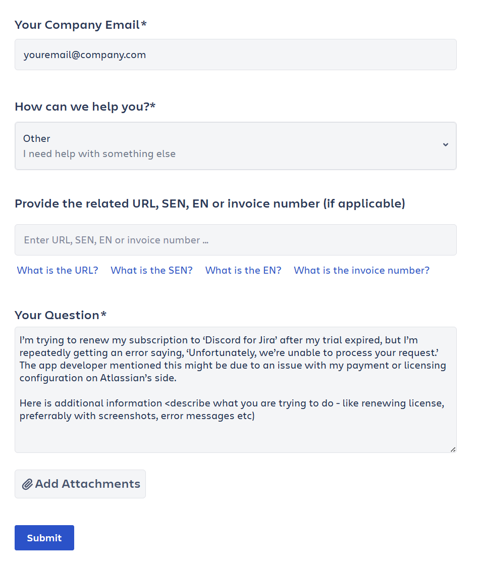 Common Atlassian licensing error when renewing or subscribing after a trial