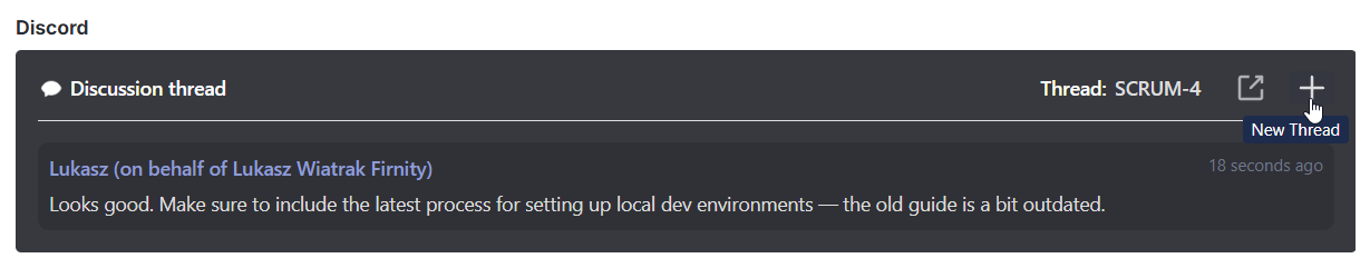 Discuss Jira issues from Discord